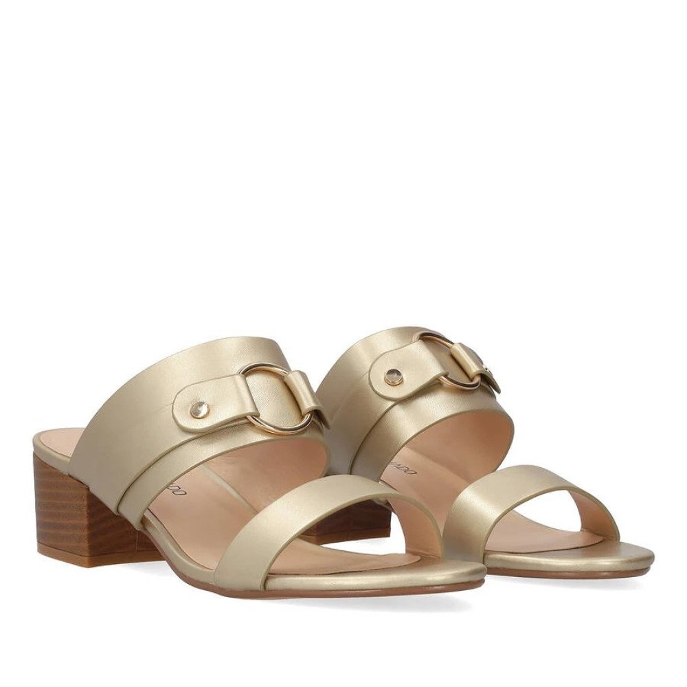 Andres Machado 6033-06 Mule Gold 6cm Andres Machado 6033-06 Mule Gold 6cm