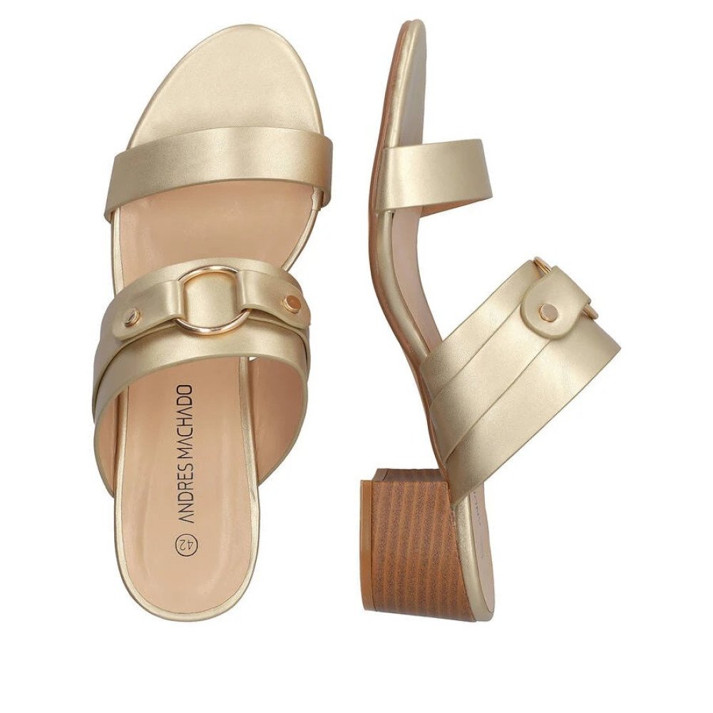Andres Machado 6033-06 Mule Gold 6cm Andres Machado 6033-06 Mule Gold 6cm