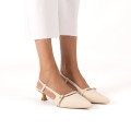 Andres Machado 6034-13 Γόβα Μπεζ 4cm Andres Machado 6034-13 Γόβα Μπεζ 4cm