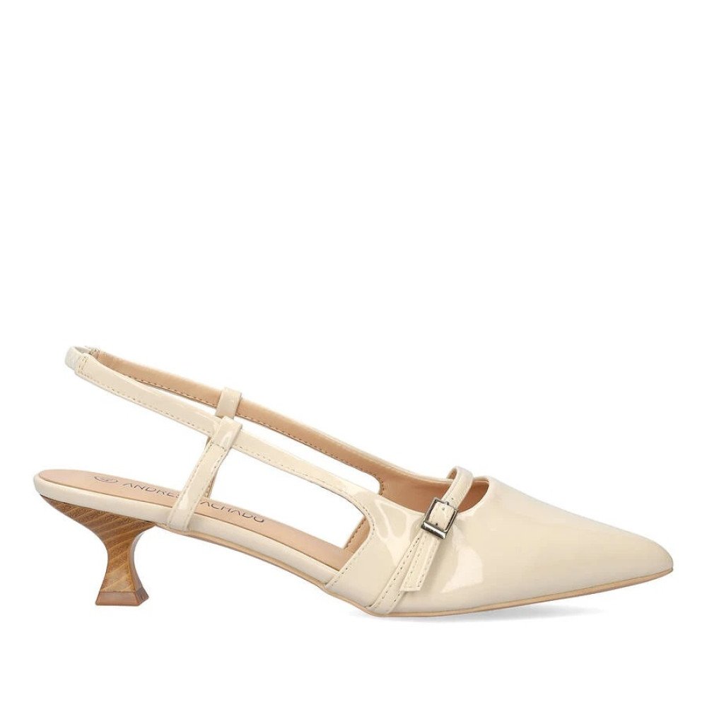 Andres Machado 6034-13 Γόβα Μπεζ 4cm Andres Machado 6034-13 Γόβα Μπεζ 4cm