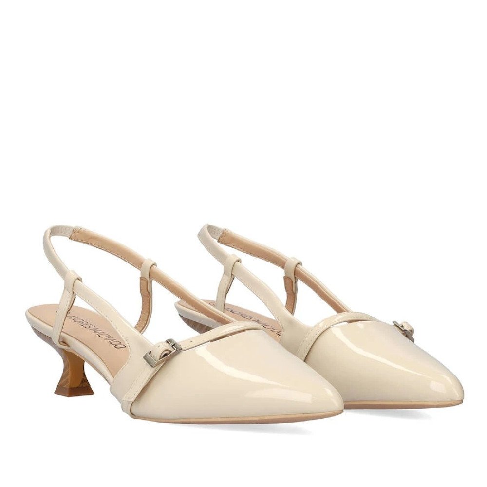 Andres Machado 6034-13 Γόβα Μπεζ 4cm Andres Machado 6034-13 Γόβα Μπεζ 4cm