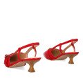 Andres Machado 6034-14 Γόβα Κόκκινη 4cm Andres Machado 6034-14 Γόβα Κόκκινη 4cm
