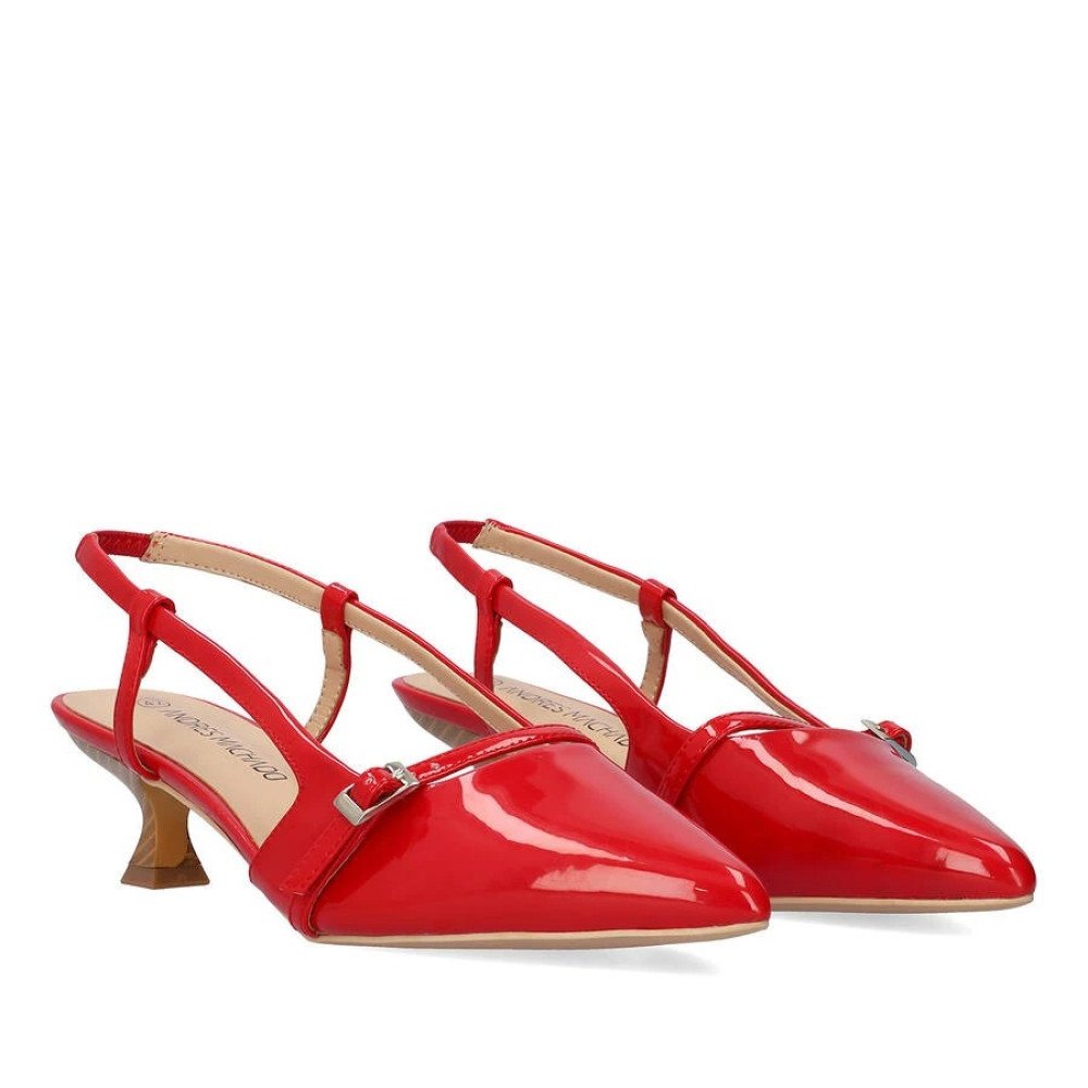 Andres Machado 6034-14 Γόβα Κόκκινη 4cm Andres Machado 6034-14 Γόβα Κόκκινη 4cm