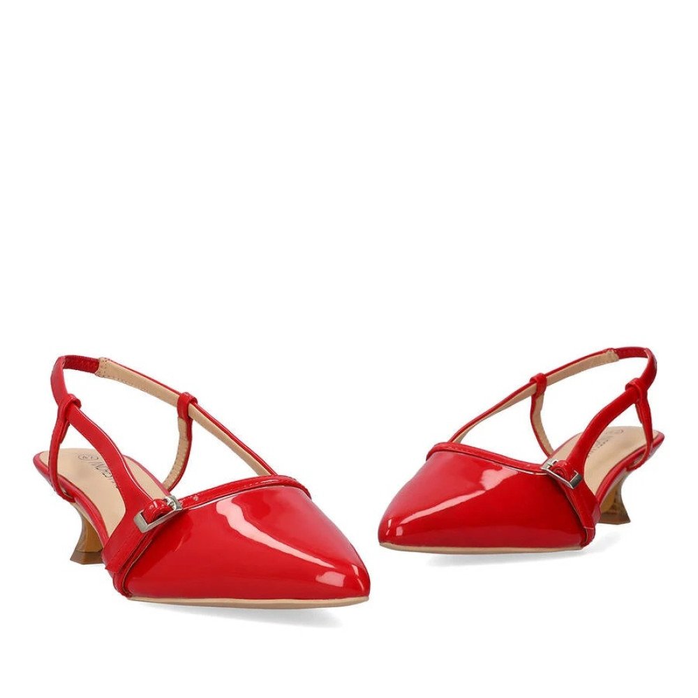 Andres Machado 6034-14 Γόβα Κόκκινη 4cm Andres Machado 6034-14 Γόβα Κόκκινη 4cm