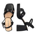 Andres Machado 6035-01 Sandal Black 11cm Andres Machado 6035-01 Sandal Black 11cm