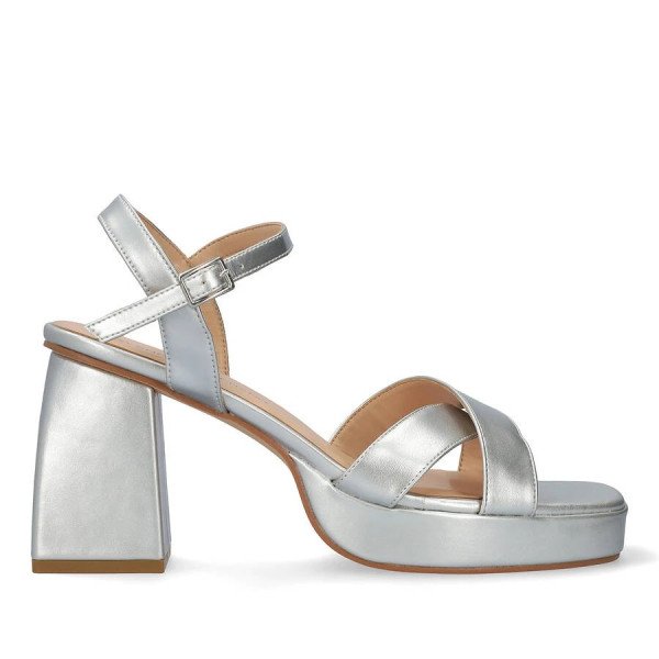 Andres Machado 6035-04 Sandal Silver 11cm Andres Machado 6035-04 Sandal Silver 11cm