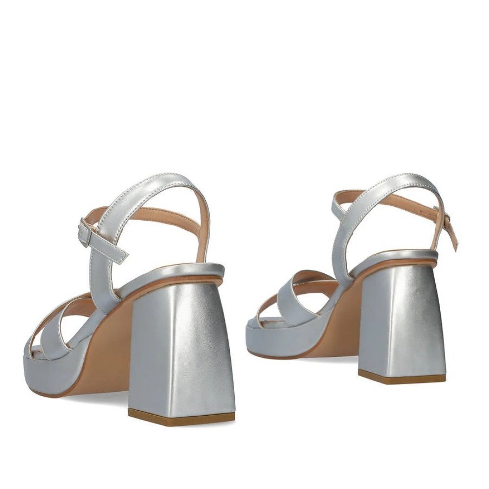 Andres Machado 6035-04 Sandal Silver 11cm Andres Machado 6035-04 Sandal Silver 11cm