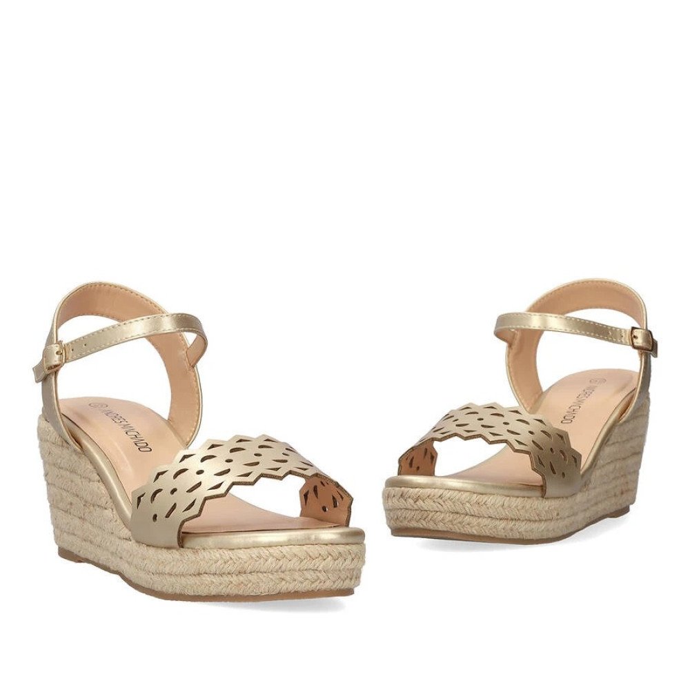 Andres Machado 6036-06 Platform Gold 8.5cm Andres Machado 6036-06 Platform Gold 8.5cm