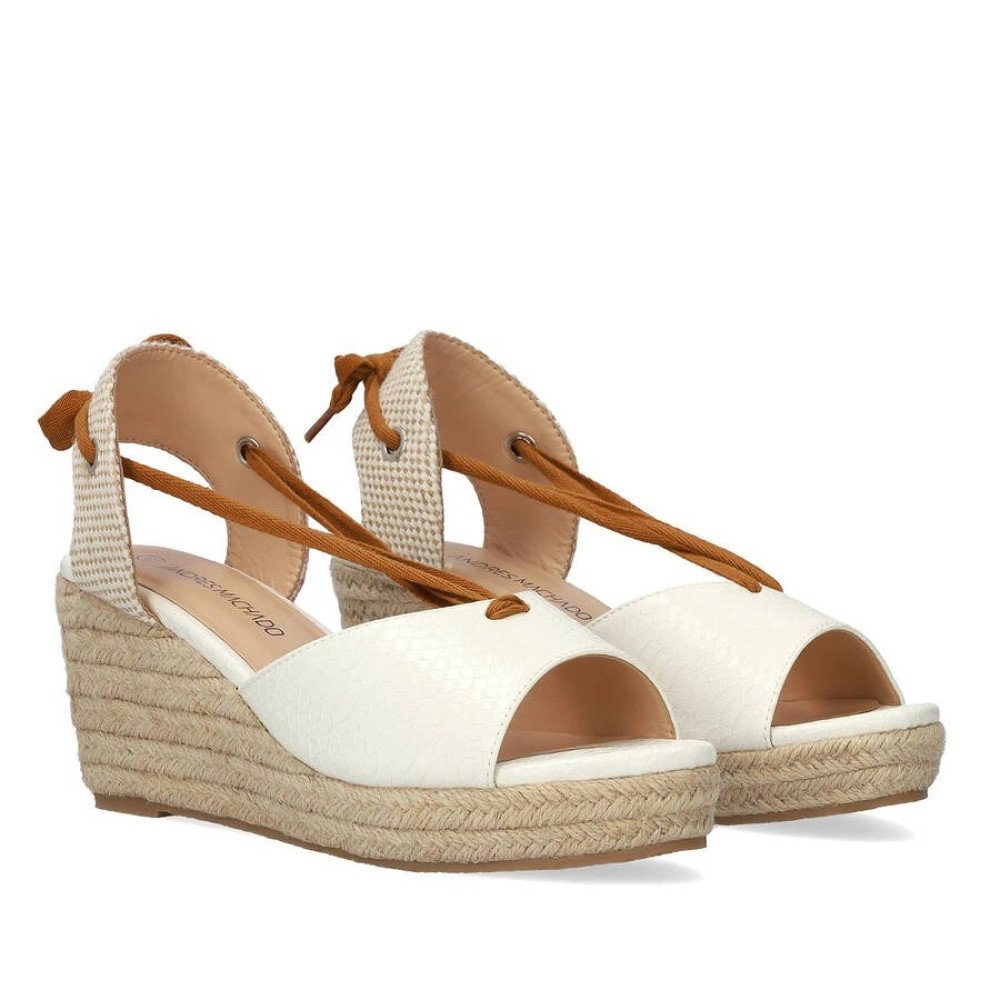 Andres Machado 6037-02 Πλατφόρμα Λευκή 8.5cm Andres Machado 6037-02 Πλατφόρμα Λευκή 8.5cm