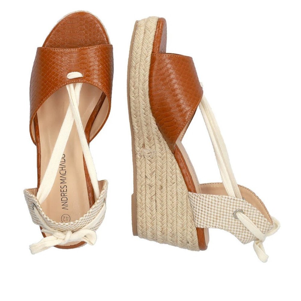 Andres Machado 6037-09 Platform Tan 8.5cm Andres Machado 6037-09 Platform Tan 8.5cm