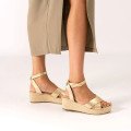 Andres Machado 6039-06 Platform Gold 8.5cm Andres Machado 6039-06 Platform Gold 8.5cm