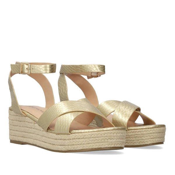 Andres Machado 6039-06 Platform Gold 8.5cm Andres Machado 6039-06 Platform Gold 8.5cm