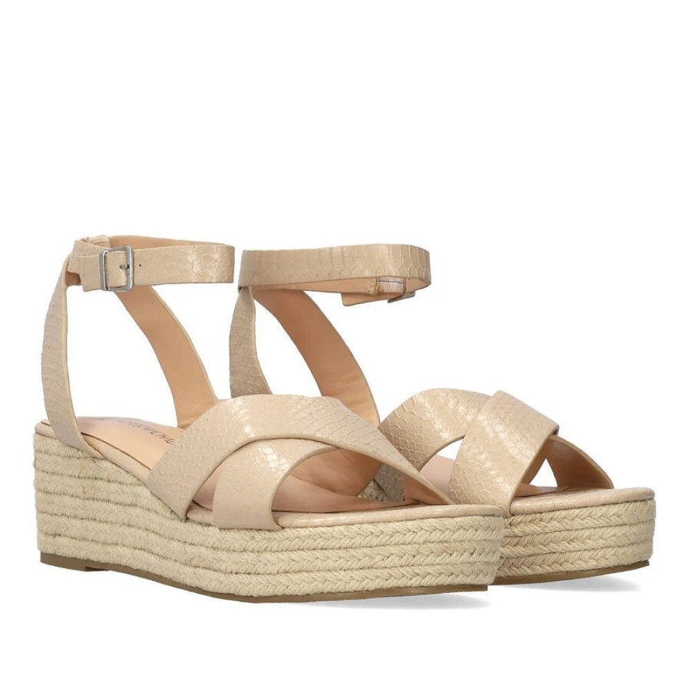 Andres Machado 6039-33 Platform Natural 8.5cm Andres Machado 6039-33 Platform Natural 8.5cm