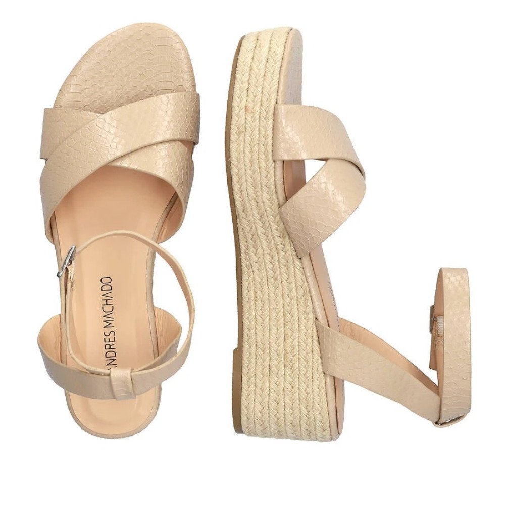 Andres Machado 6039-33 Platform Natural 8.5cm Andres Machado 6039-33 Platform Natural 8.5cm