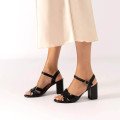 Andres Machado 6040-01 Sandal Black 9cm Andres Machado 6040-01 Sandal Black 9cm