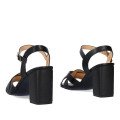 Andres Machado 6040-01 Sandal Black 9cm Andres Machado 6040-01 Sandal Black 9cm