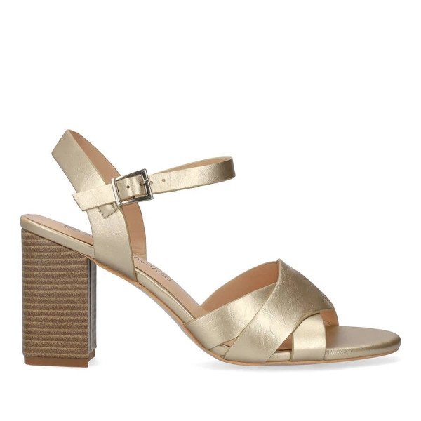 Andres Machado 6040-06 Sandal Gold 9cm Andres Machado 6040-06 Sandal Gold 9cm