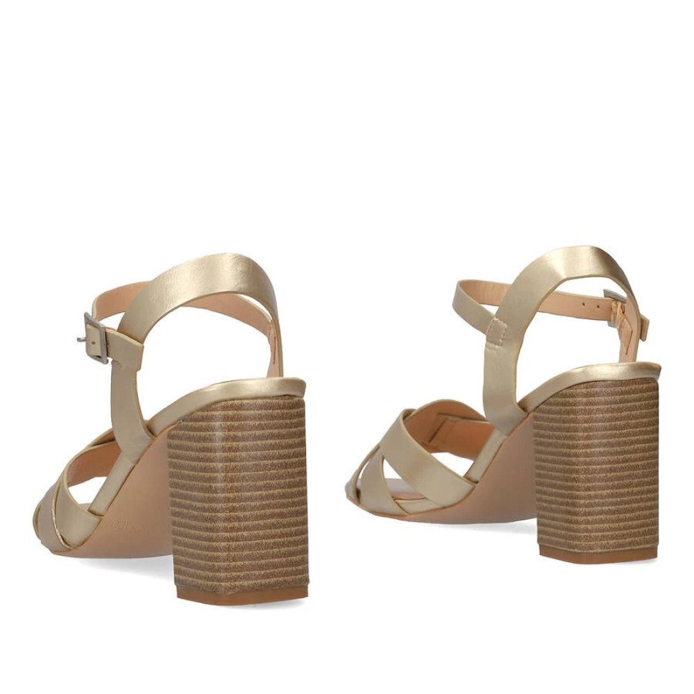 Andres Machado 6040-06 Sandal Gold 9cm Andres Machado 6040-06 Sandal Gold 9cm