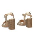 Andres Machado 6040-06 Sandal Gold 9cm Andres Machado 6040-06 Sandal Gold 9cm