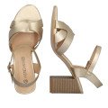 Andres Machado 6040-06 Sandal Gold 9cm Andres Machado 6040-06 Sandal Gold 9cm