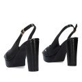 Andres Machado 6041-01 Sandal Black 11cm Andres Machado 6041-01 Sandal Black 11cm