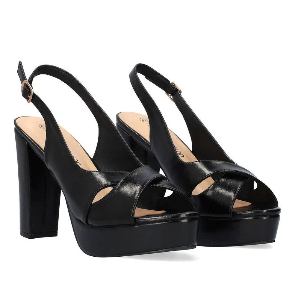 Andres Machado 6041-01 Sandal Black 11cm Andres Machado 6041-01 Sandal Black 11cm