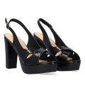 Andres Machado 6041-01 Sandal Black 11cm Andres Machado 6041-01 Sandal Black 11cm