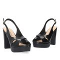 Andres Machado 6041-01 Sandal Black 11cm Andres Machado 6041-01 Sandal Black 11cm