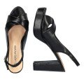 Andres Machado 6041-01 Sandal Black 11cm Andres Machado 6041-01 Sandal Black 11cm