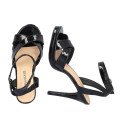 Andres Machado 6041-01 Sandal Black 11cm Andres Machado 6041-01 Sandal Black 11cm