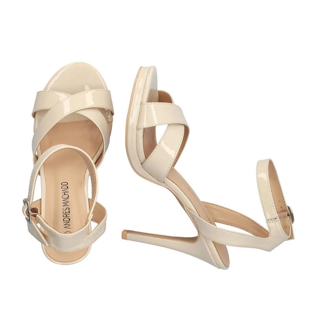 Andres Machado 6042-13 Sandal Beige 11cm Andres Machado 6042-13 Sandal Beige 11cm