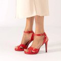 Andres Machado 6042-14 Sandal Red 11cm Andres Machado 6042-14 Sandal Red 11cm