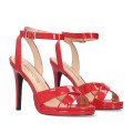 Andres Machado 6042-14 Sandal Red 11cm Andres Machado 6042-14 Sandal Red 11cm