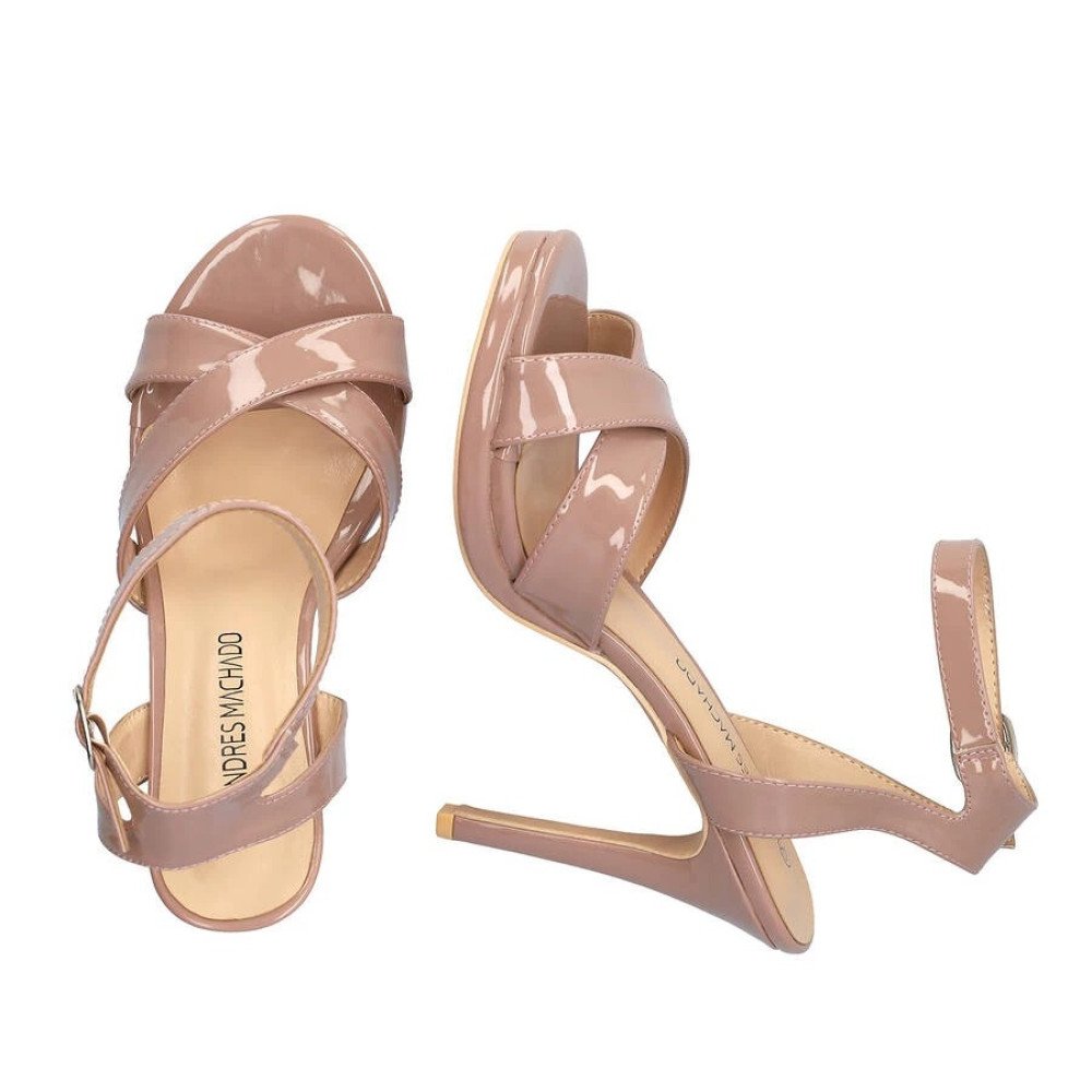 Andres Machado 6042-33 Sandal Natural 11cm Andres Machado 6042-33 Sandal Natural 11cm