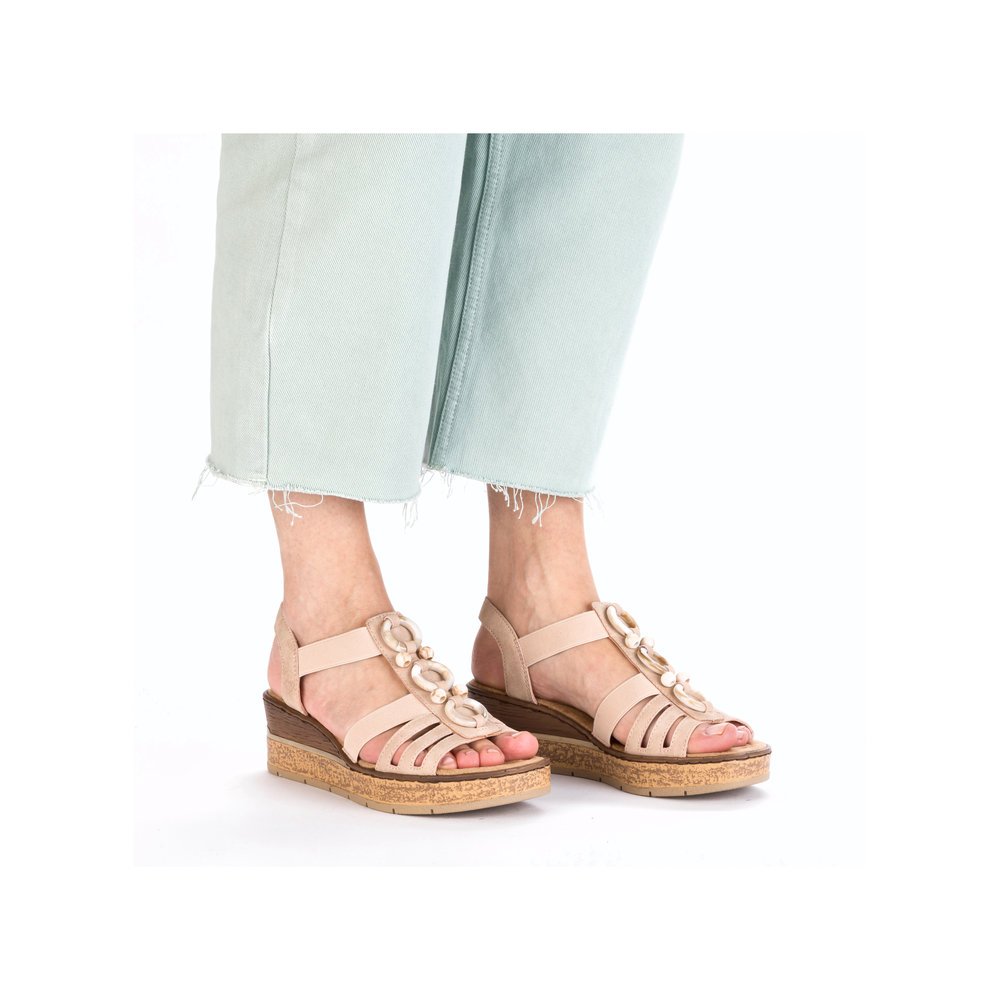 Rieker 63778-31 Anatomical Platform Beige Pink 6cm Rieker 63778-31 Anatomical Platform Beige Pink 6cm