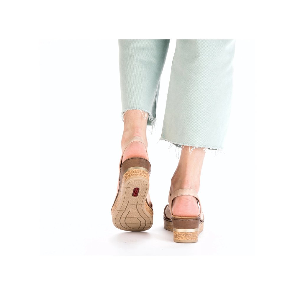 Rieker 63778-31 Anatomical Platform Beige Pink 6cm Rieker 63778-31 Anatomical Platform Beige Pink 6cm
