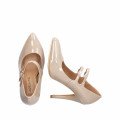 Andres Machado 6046-13L Heel Beige 10cm