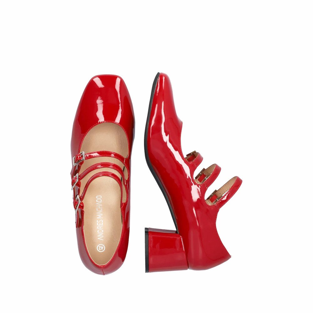 Andres Machado 6051-14 Heel Red 5,5cm