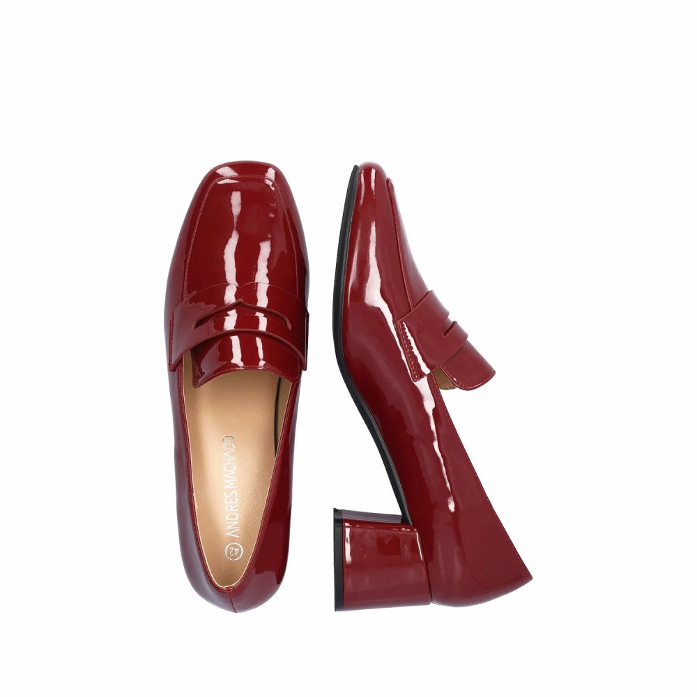 Andres Machado 6052-23 Heel Burgundy 5,5cm