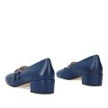 Andres Machado Alida-18 Leather Pumps Blue 4.5cm Andres Machado Alida-18 Leather Pumps Blue 4.5cm