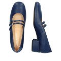 Andres Machado Alida-18 Leather Pumps Blue 4.5cm Andres Machado Alida-18 Leather Pumps Blue 4.5cm
