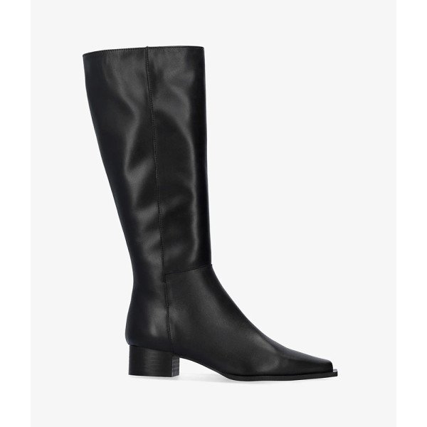 Andres Machado Cintia-01 Leather Boots Black 4cm Andres Machado Cintia-01 Leather Boots Black 4cm