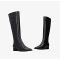 Andres Machado Cintia-01 Leather Boots Black 4cm