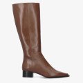 Andres Machado Cintia-05 Leather Boots Brown 4cm