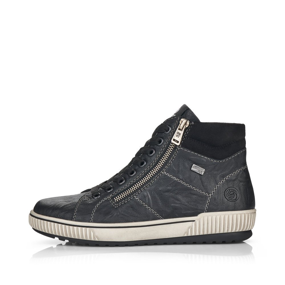 Remonte D0772-01 Anatomical Leather Sneaker Black