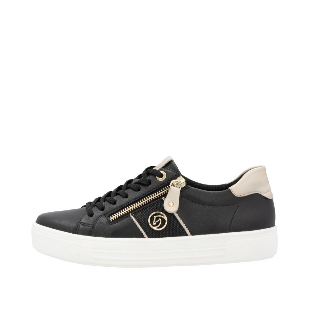 Remonte D0919-03 Anatomical Leather Sneaker Black Remonte D0919-03 Anatomical Leather Sneaker Black