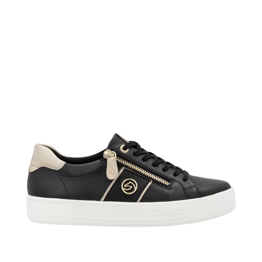 Remonte D0919-03 Anatomical Leather Sneaker Black Remonte D0919-03 Anatomical Leather Sneaker Black