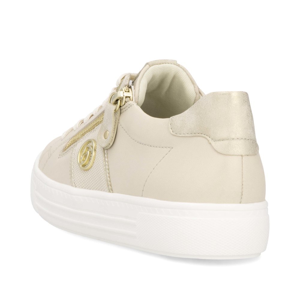 Remonte D0919-60 Anatomical Leather Sneaker Beige Remonte D0919-60 Anatomical Leather Sneaker Beige