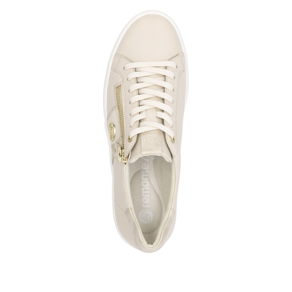 Remonte D0919-60 Anatomical Leather Sneaker Beige Remonte D0919-60 Anatomical Leather Sneaker Beige