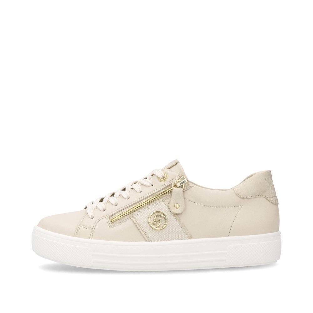 Remonte D0919-60 Anatomical Leather Sneaker Beige Remonte D0919-60 Anatomical Leather Sneaker Beige